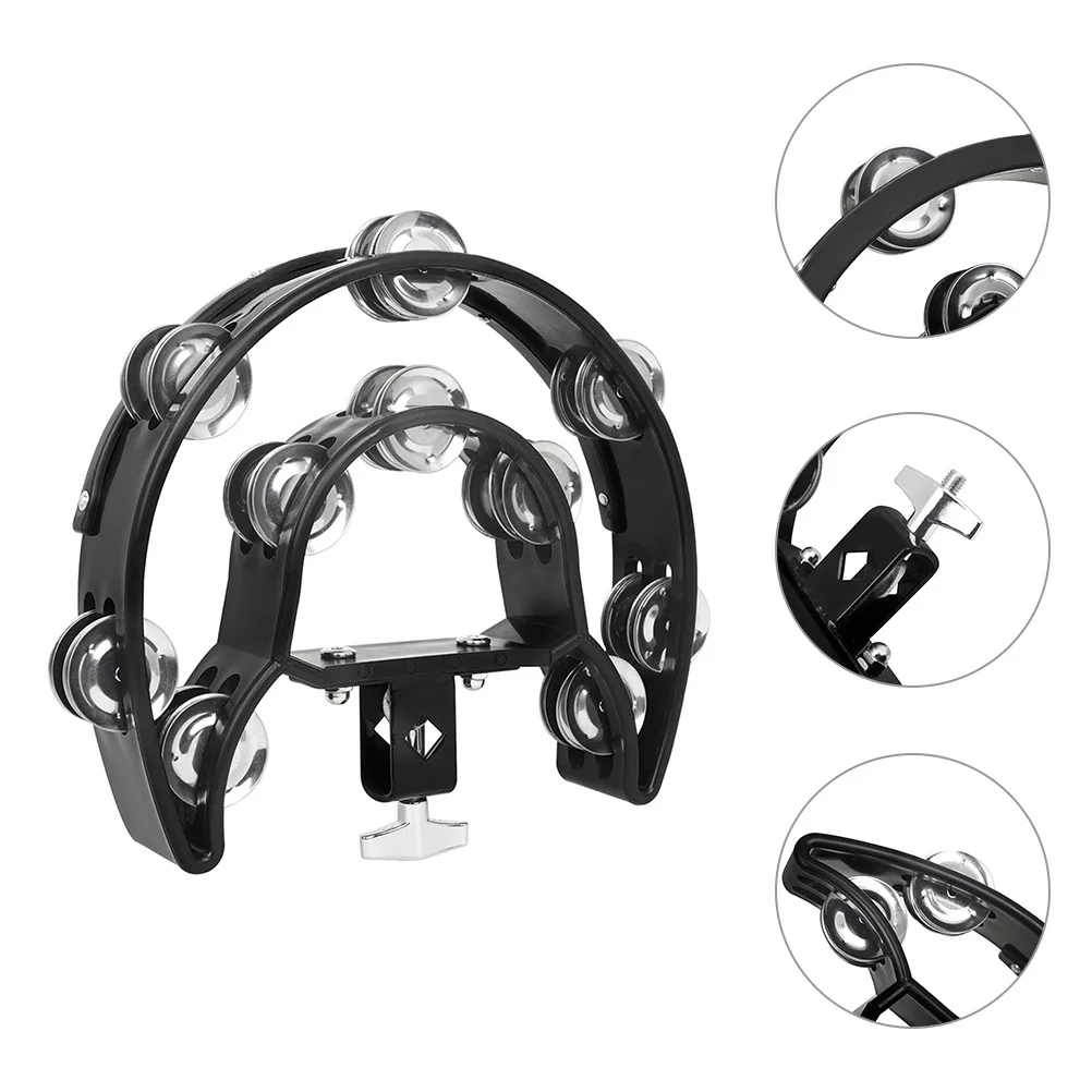 

Hand-rotating Bell Drum Hoop Tambourine Handheld Metal Percussion Tambourines Music Instrument