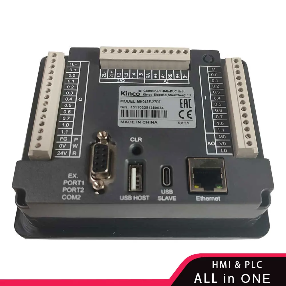 Kinco MK Series All in One HMI PLC MK070E-33DT MK070E-32DX MK043E-20DT 7 Inch 4.3 Inch Touch Controller Panel