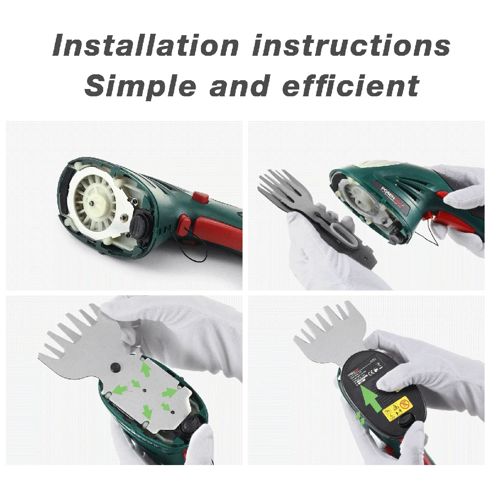 7.2V nożyce do przycinania 2w1 akumulatorowe nożyce do żywopłotu akumulatorowe nożyce do żywopłotu PGHT7.2 bezprzewodowe narzędzie ogrodowe POSENPRO