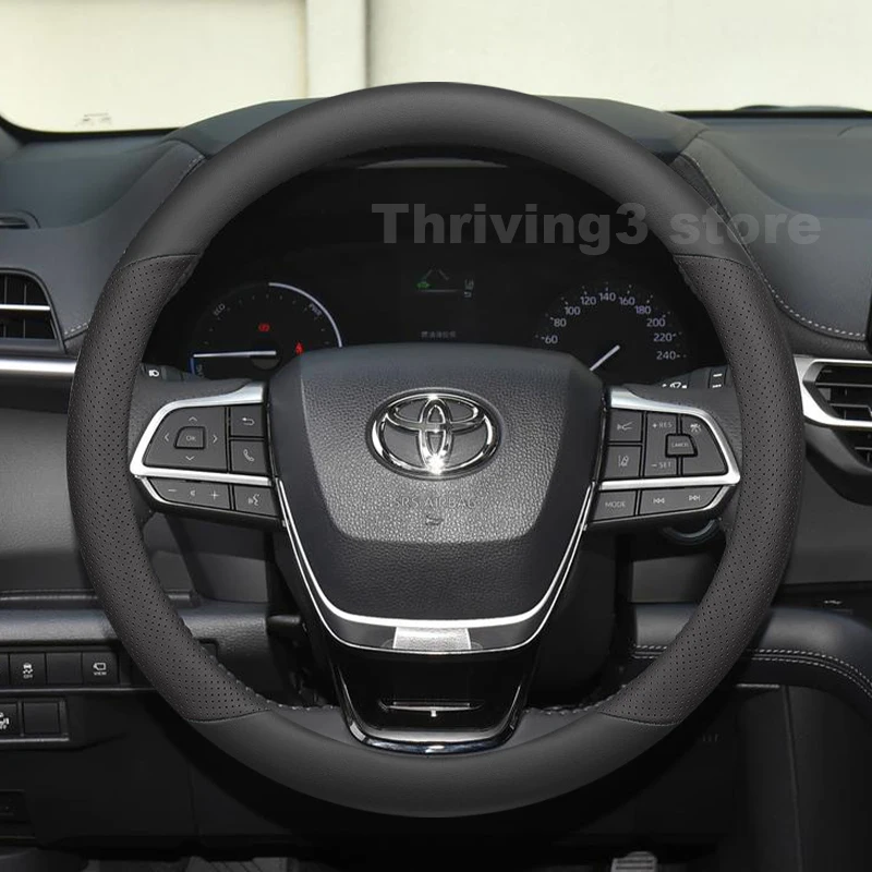 

Leather Car Steering Wheel Cover For Toyota SIENTA XLE XSE Hybrid 2009-2025 2026 Auto Steering Wheel Toyota Sienta Accessories