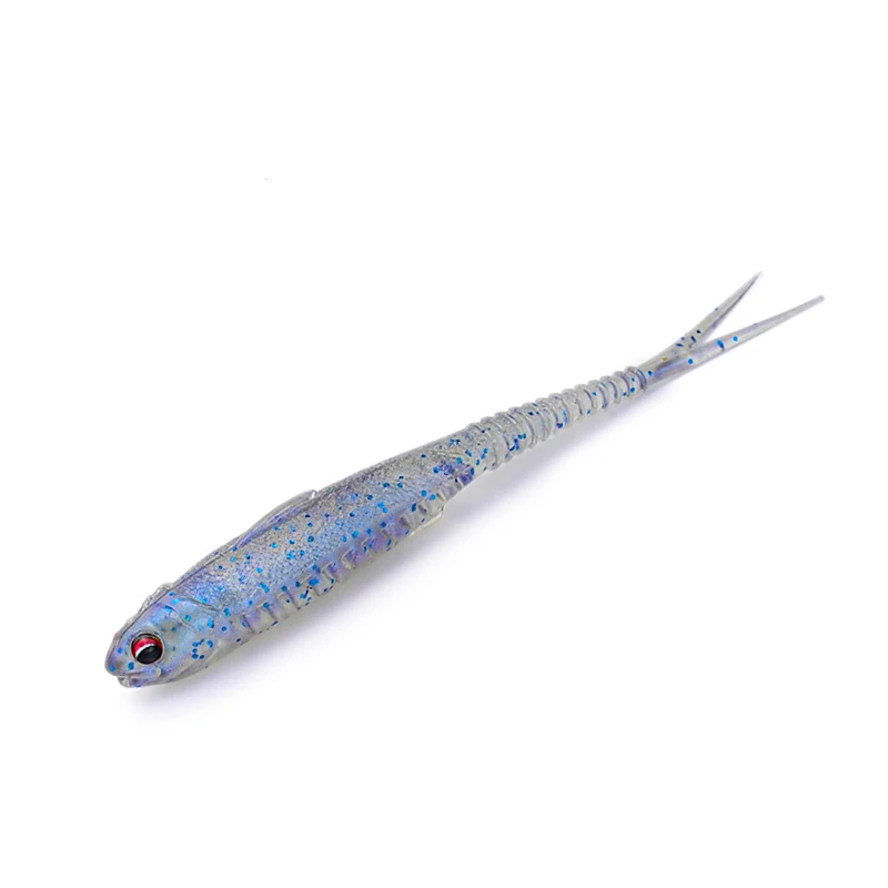 FISHANT Fork Tail Hollow FloatingSoft Bait 2.5" 3.1" Realistyczna silikonowa przynęta nocna pływająca do połowu okoni i szczupaków metodą jiggingową. — 2