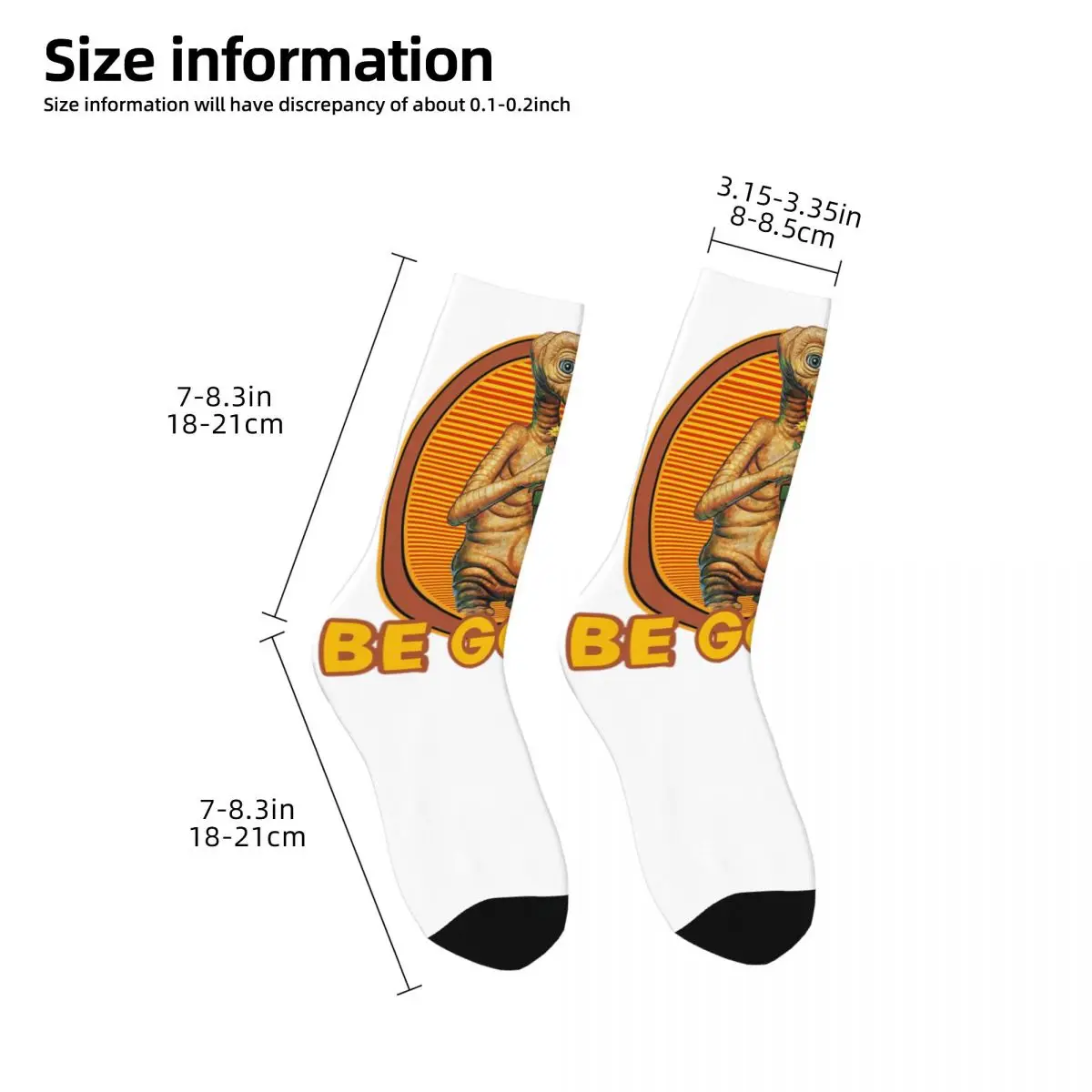 E.T. the Extra-Terrestrial Alien Film Retro Style Men Women Socks Windproof Novelty Spring Summer Autumn Winter Stockings Gift