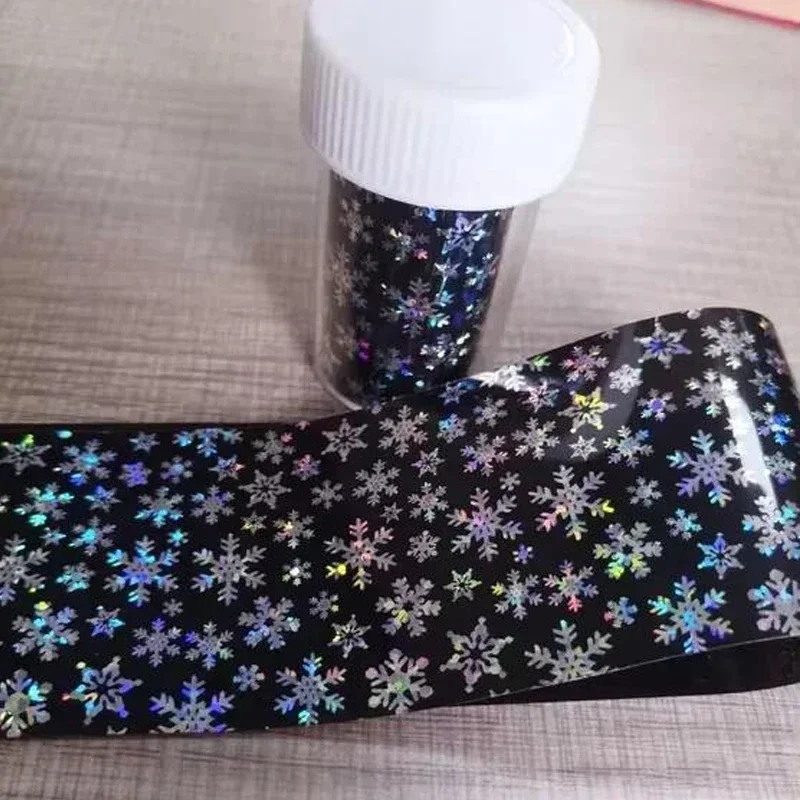 10 ロールネイル転写箔紙セットホログラフィック & トロピック星空粘着デカール花の形のマニキュアネイル装飾アクセサリー