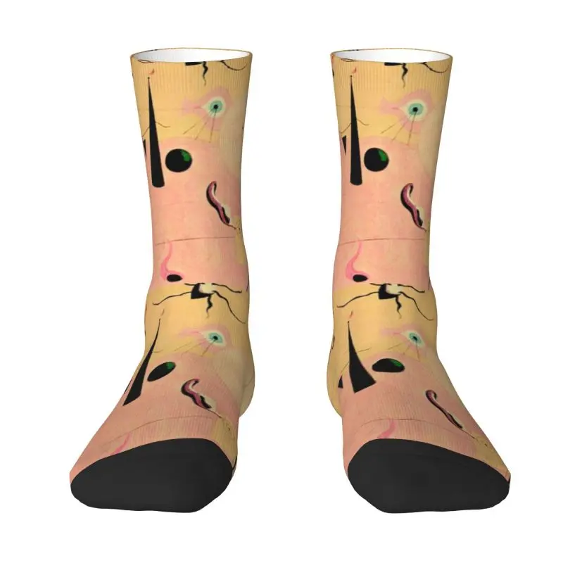 

Cool Printing The Hunter Catalan Landscape Socks for Women Men Stretchy Summer Autumn Winter Joan Miro Abstract Art Crew Socks