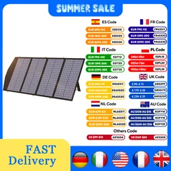 ALLPOWERS Solar Mobile Charger 18V 140W Foldable Solar Panel with DC, and USB Output Suit For Laptops, Power Station Camping