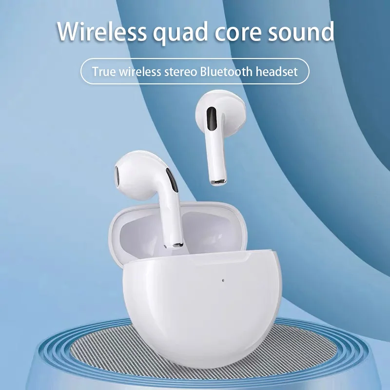 TWS Pro 6 Wireless Bluetooth Headset Noise Cancelling In-ear Earbuds with Mic Wireless Headphones for iPhone Bluetooth Earphones image 2