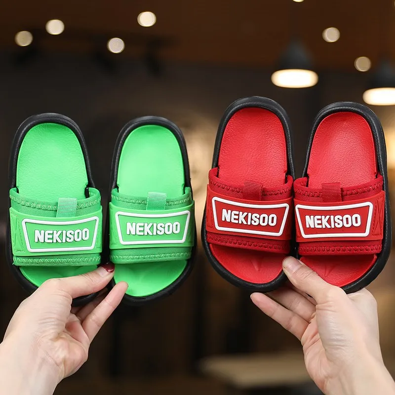 

Kids Beach Slippers for Boys Brazil Style Fashion indoor and Outdoor Slippers Summer Childrens Slippers