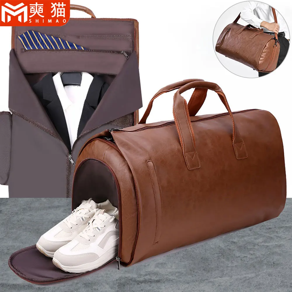 

Деловая складная сумка для хранения костюма для мужчин и женщин, сумка через плечо, водонепроницаемая большая вместительная сумка для фитнеса и путешествий, выходного дня