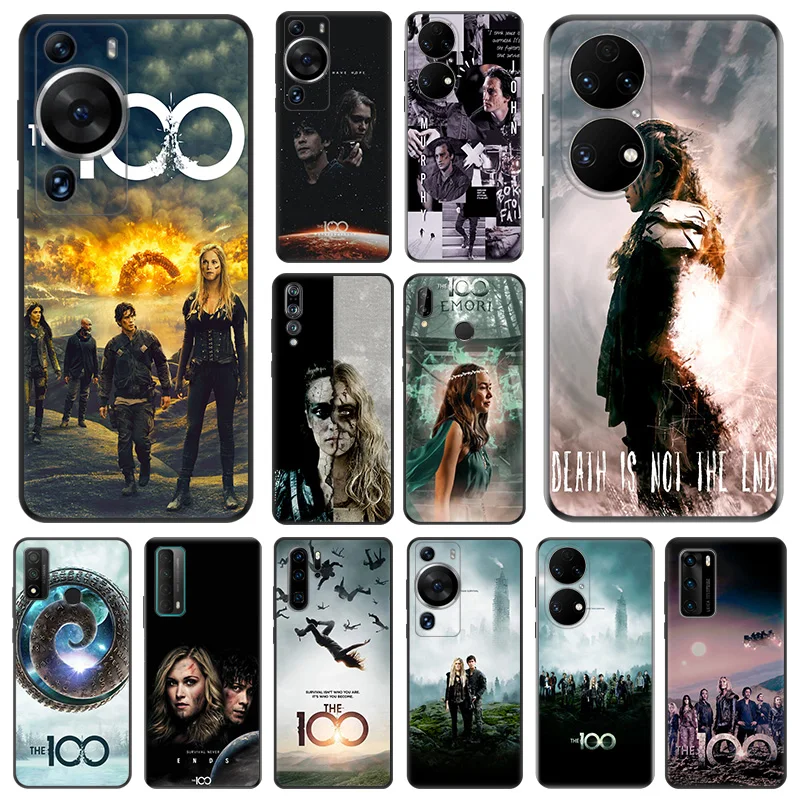 Matte Soft Phone Case for Honor X7b X8b X9b X6 X6a 90 70 Magic5 X8a X9a The 100 TV Series Huawei P40 P30 P20 P Smart Black Cover