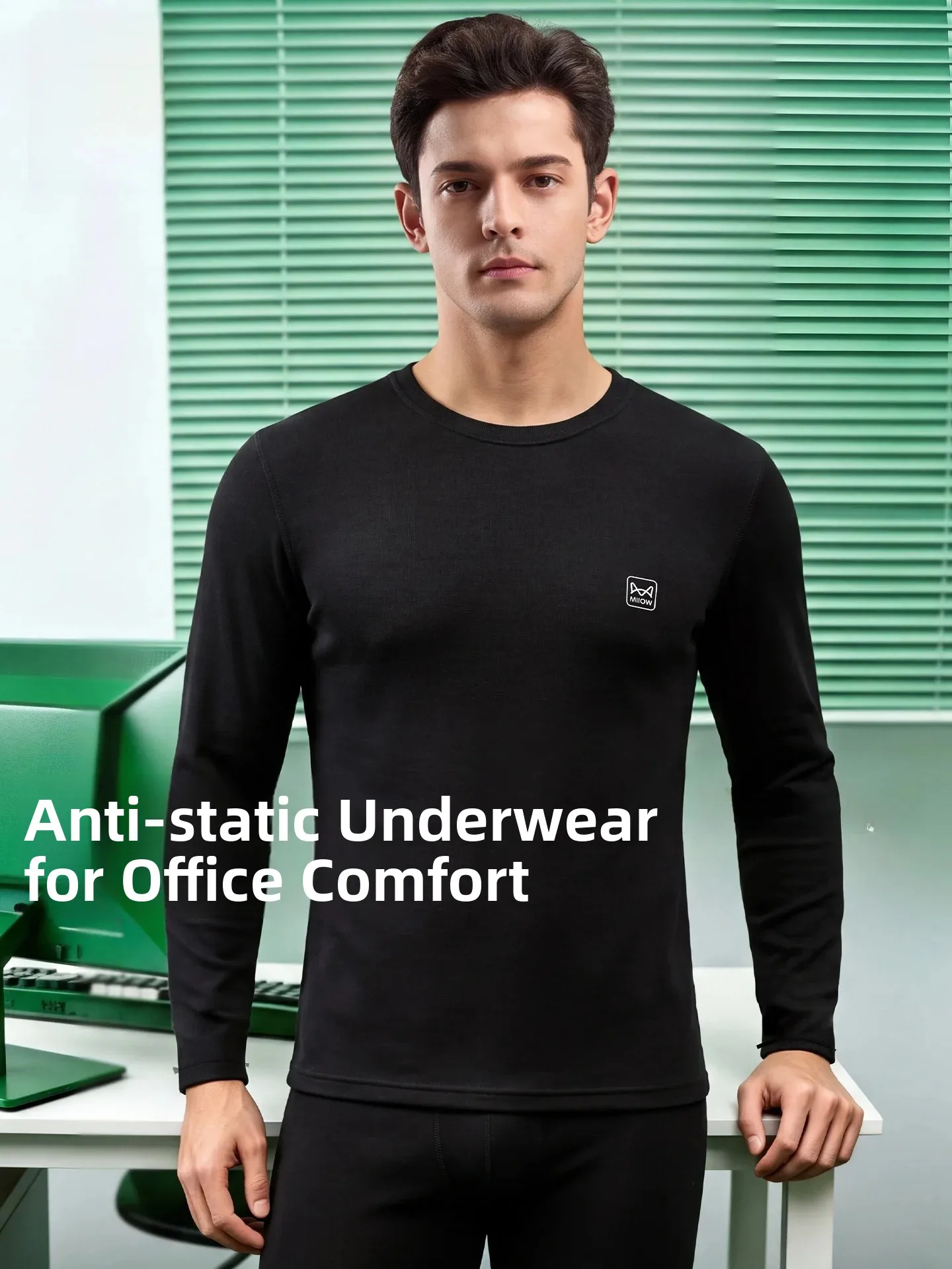 men's-warm-underwear-set-camel-down-silk-thickened-autumn-clothes-winter-home-clothes-polyester-fabric-round-neck-long-sleeve