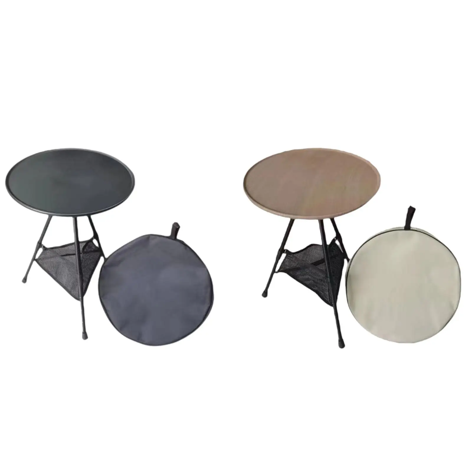 

Outdoor Camping Table Foldable Camping Furniture Practical Triangular Round Table for Beach BBQ Backpacking Fishing Kitchen