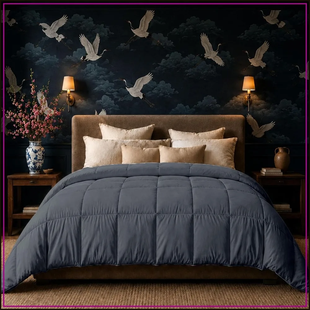 

40 lbs Weighted Comforter King Size, 3X Fluffier Than Weighted Blanket, Soft Breathable, Fits California King