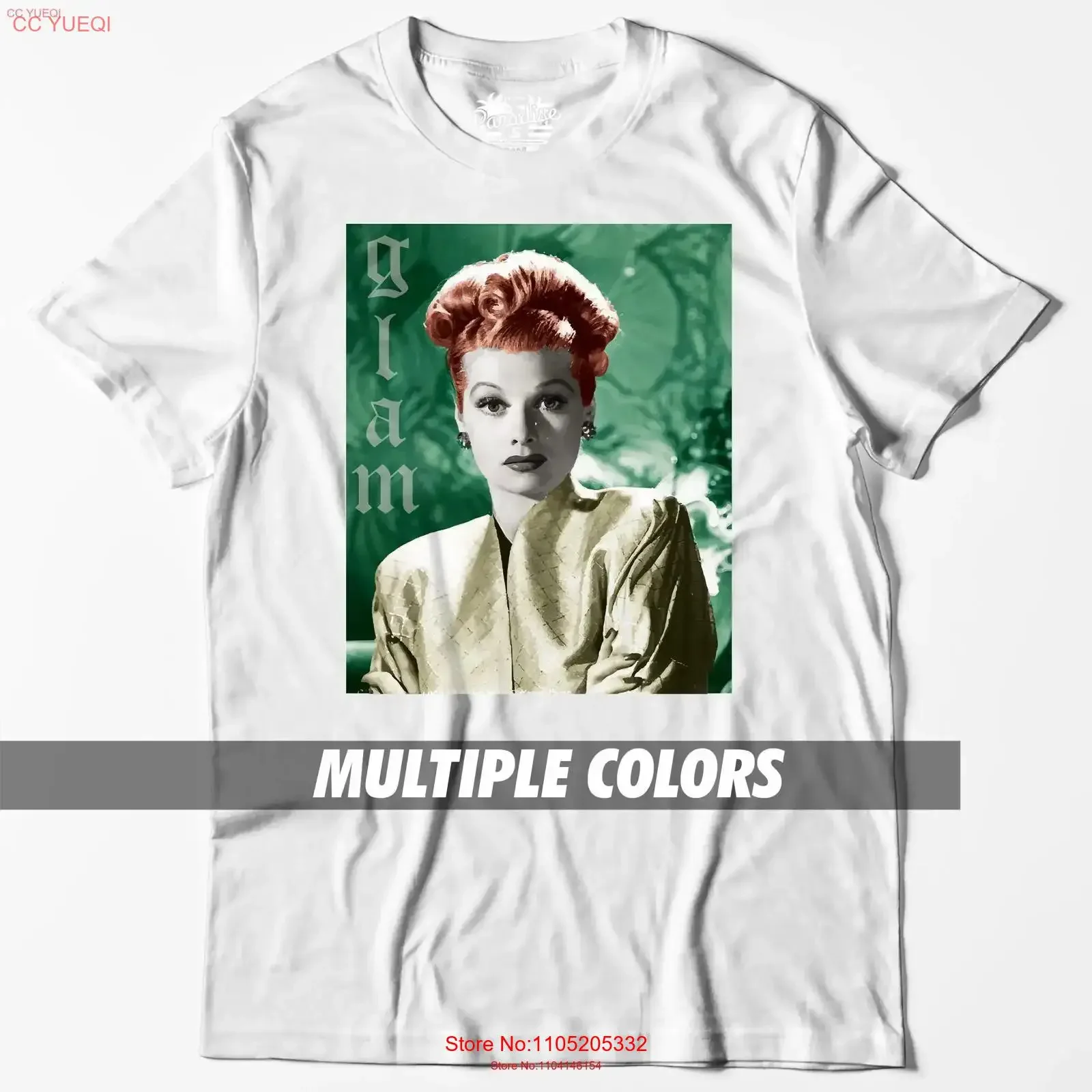 Me encanta Lucy Lucille Ball programa de televisión comedia Sitcom camiseta Desi Arnaz Glam 2 Ricky Ricardo 100 algodón vintage lavado ligeramente