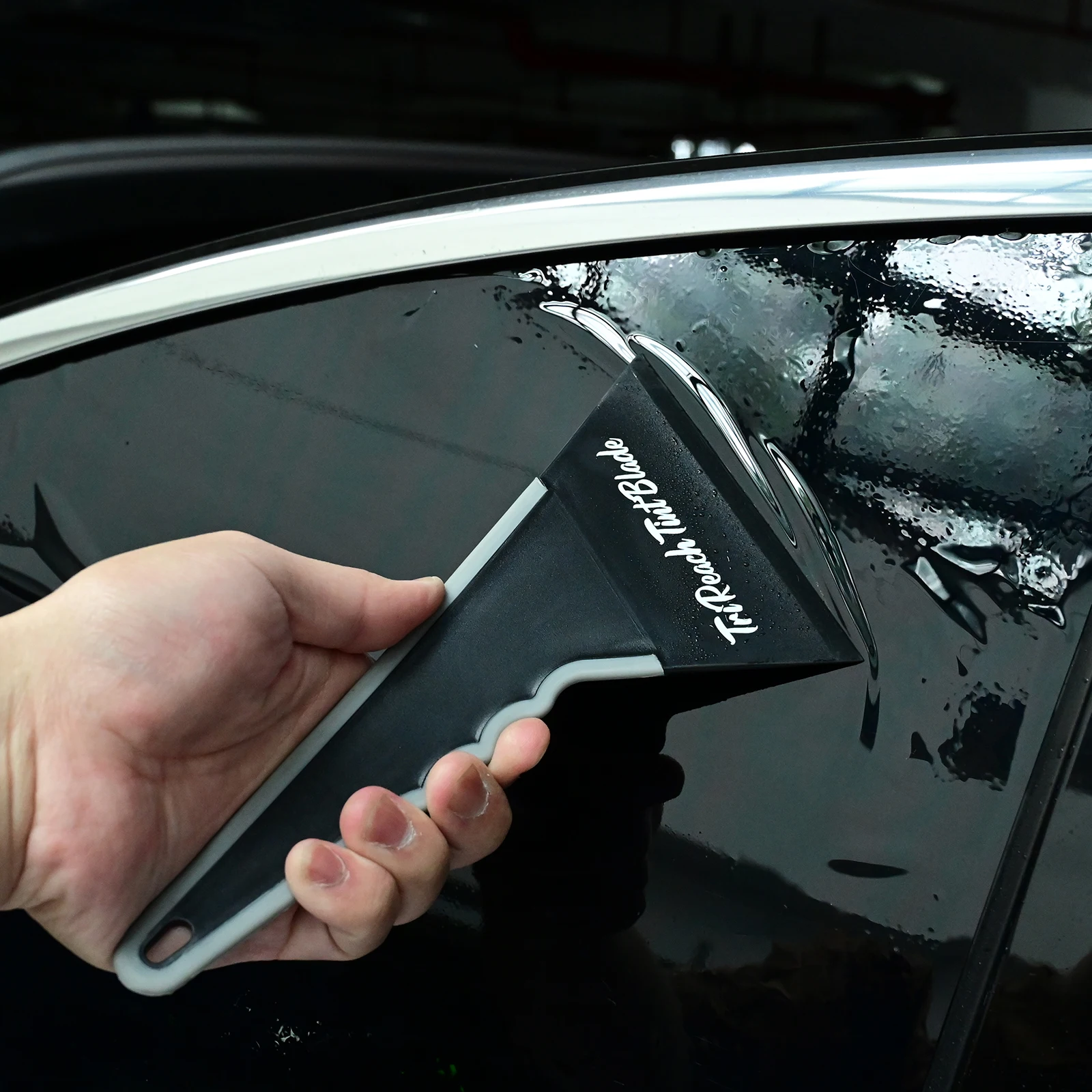 FOSHIO 3-teiliges Dreieck-Kontur-Abziehwerkzeug für Auto-Vinylfolien-Schutz, Wasserschaber für Fensterfolien und Glastönungsanwendungen – Detail 6