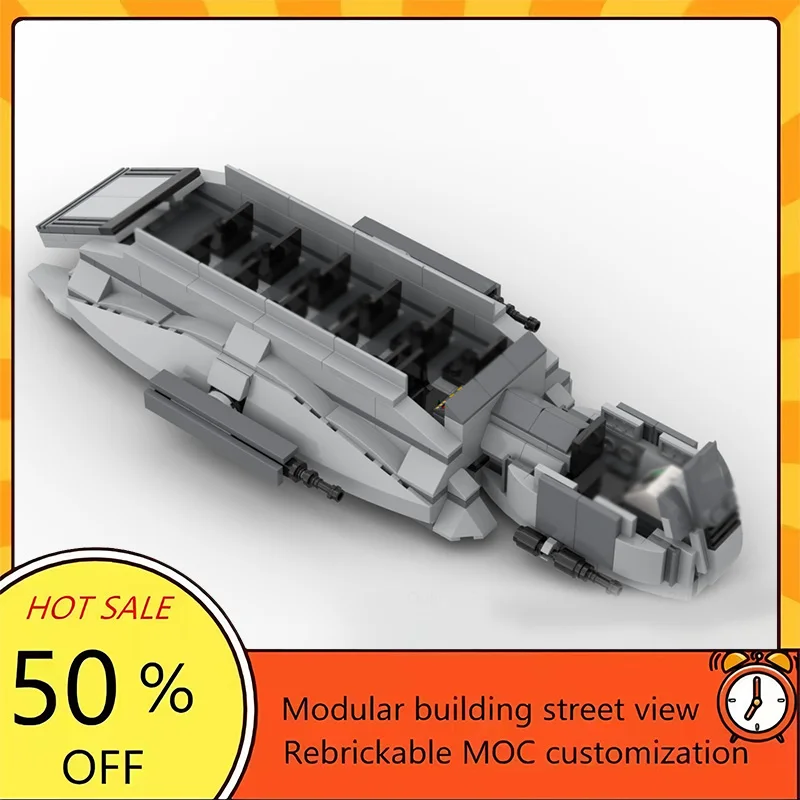 

409PCS Popular Space War Movie Model MOC Building Bricks Transport Vehicle Modular Technology Gift Holiday Assemble Children Toy