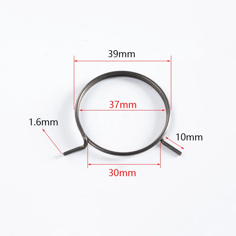 1.6x39x10mm Anti-theft Door Lock Torsion Spring Repaired Metal Coil Replacement Accessories Parts for Electronic Locks Handle