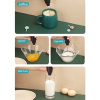 A01F-Lattice Roller Cutter With Handheld Mixer Milk Frother Automatic Electric Beverage Drink Foamer Cream Whisk