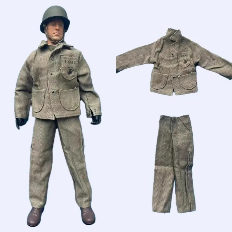 1/6 Schaal Tweede Wereldoorlog Amerikaanse Militaire Uniform Tops Broek Mannelijke Soldaat Kleding Model voor 12Inch Speelgoedfiguren Lichaam geschenken