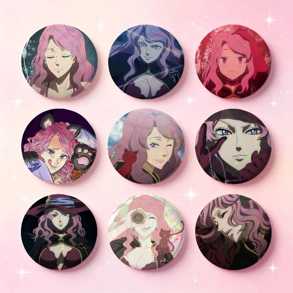 Vanessa Enoteca Anime Figure Badges 25 32 44 58 75 Mm Round Cosplay Pin Bag Decor Fans Collect Friends Gifts Brooch Souvenir