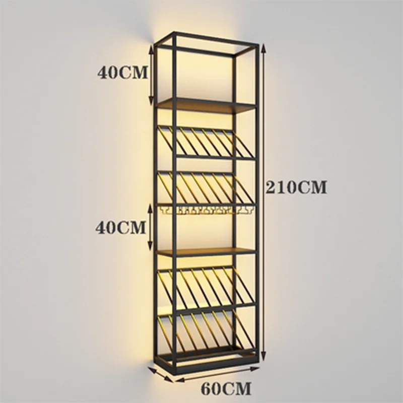 Storage Bar Cabinet Patio Boutique Commercial Large Outdoor Corner Coffee European Wine Rack Luxury Wijnrek Nordic Furniture