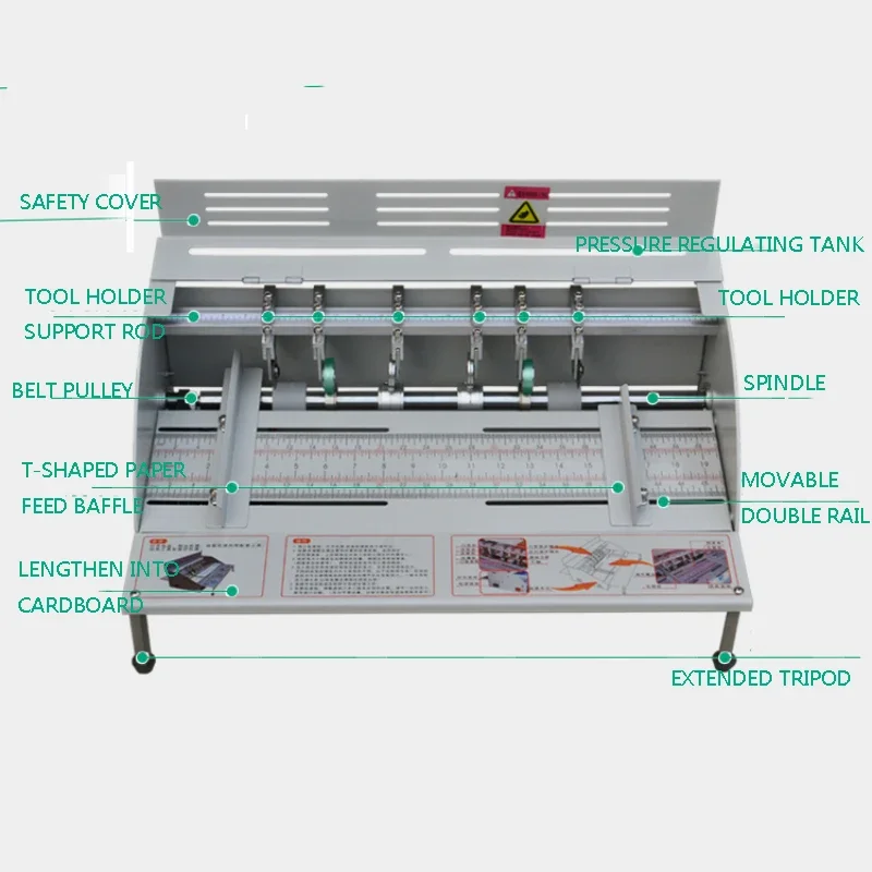 Small Electric Paper Creasing MachineThree-In-One Dotted Line Creasing And Scoring Machine Multifunctional Electric Origami Punc