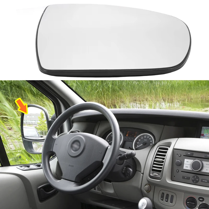 

Suitable for Renault Transport, Nissan Primastar, Opel Vivaro lenses, and rearview mirror panels. Rearview mirror and mirror