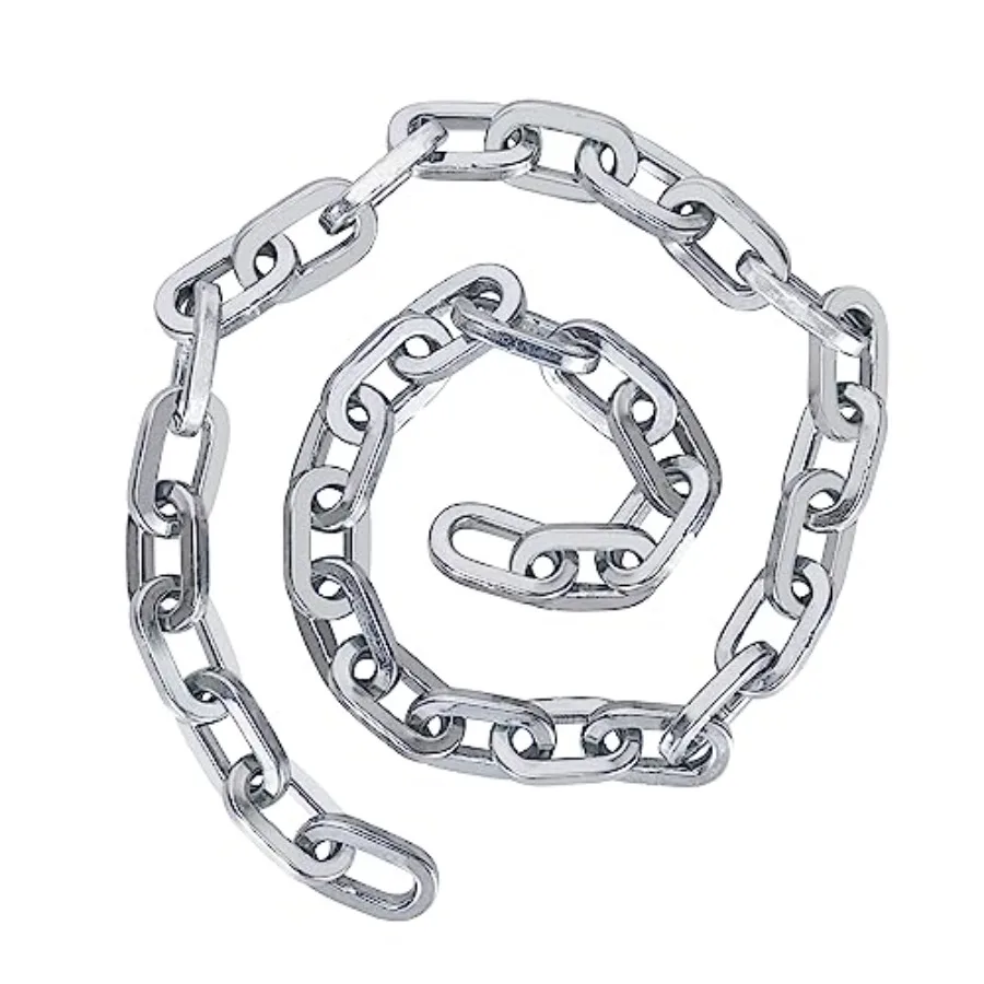 OKG Heavy Duty Security Chain 3.9ft x 5/16 Thick Outdoor Gate Chain Cut Proof Chain Made of Hardened Alloy Steel Ideal for Fenc