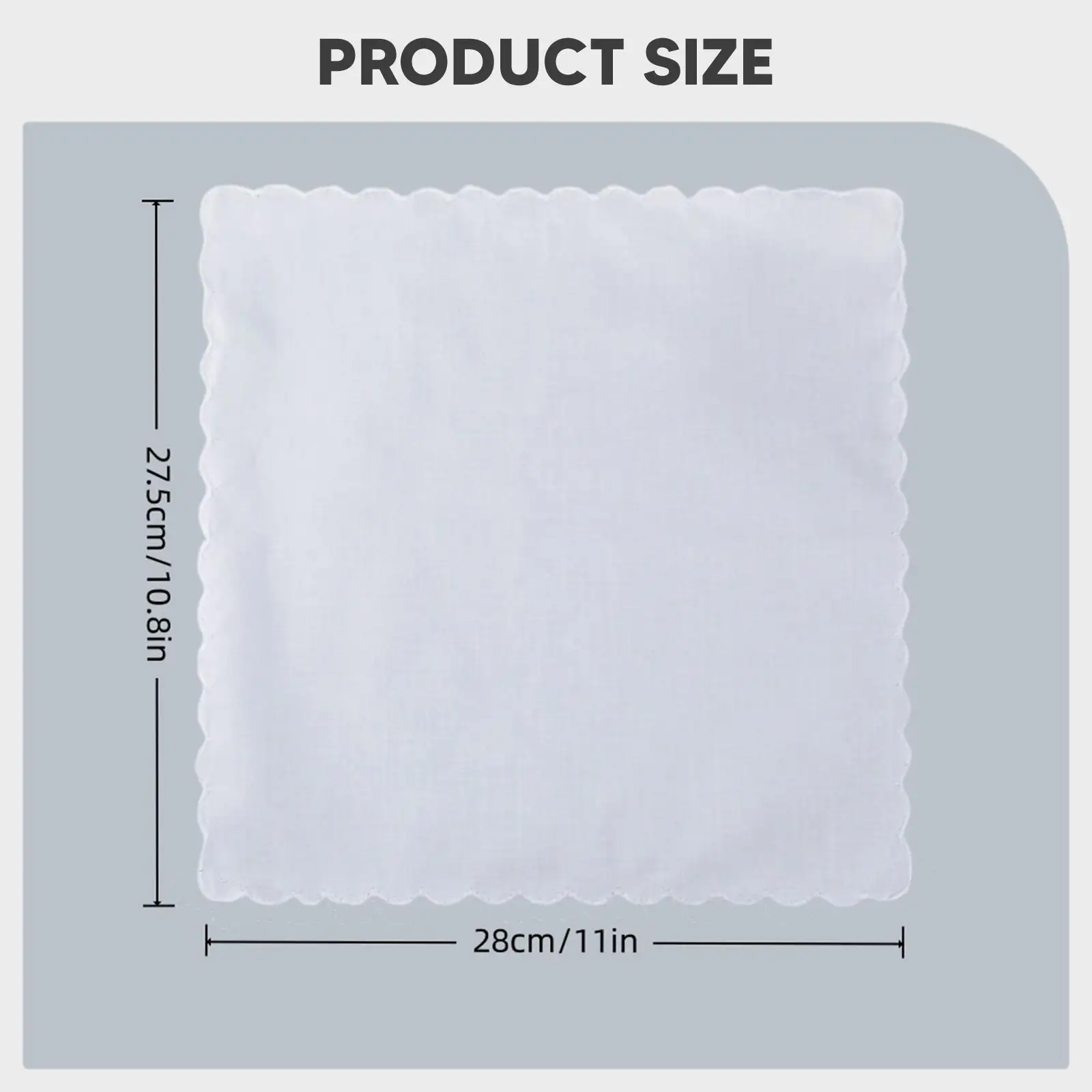 6x مناديل بيضاء للرجال هدايا مناديل مربعة للجيب للاحتفال بالبدلة