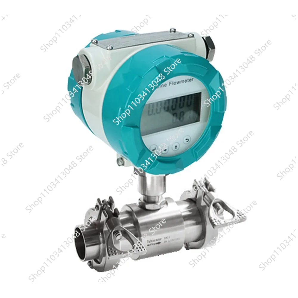 DN80 3-inch China Turbine Flowmeter Local Display Water Flowmeter Beer Sanitary Turbine Flowmeter RS485