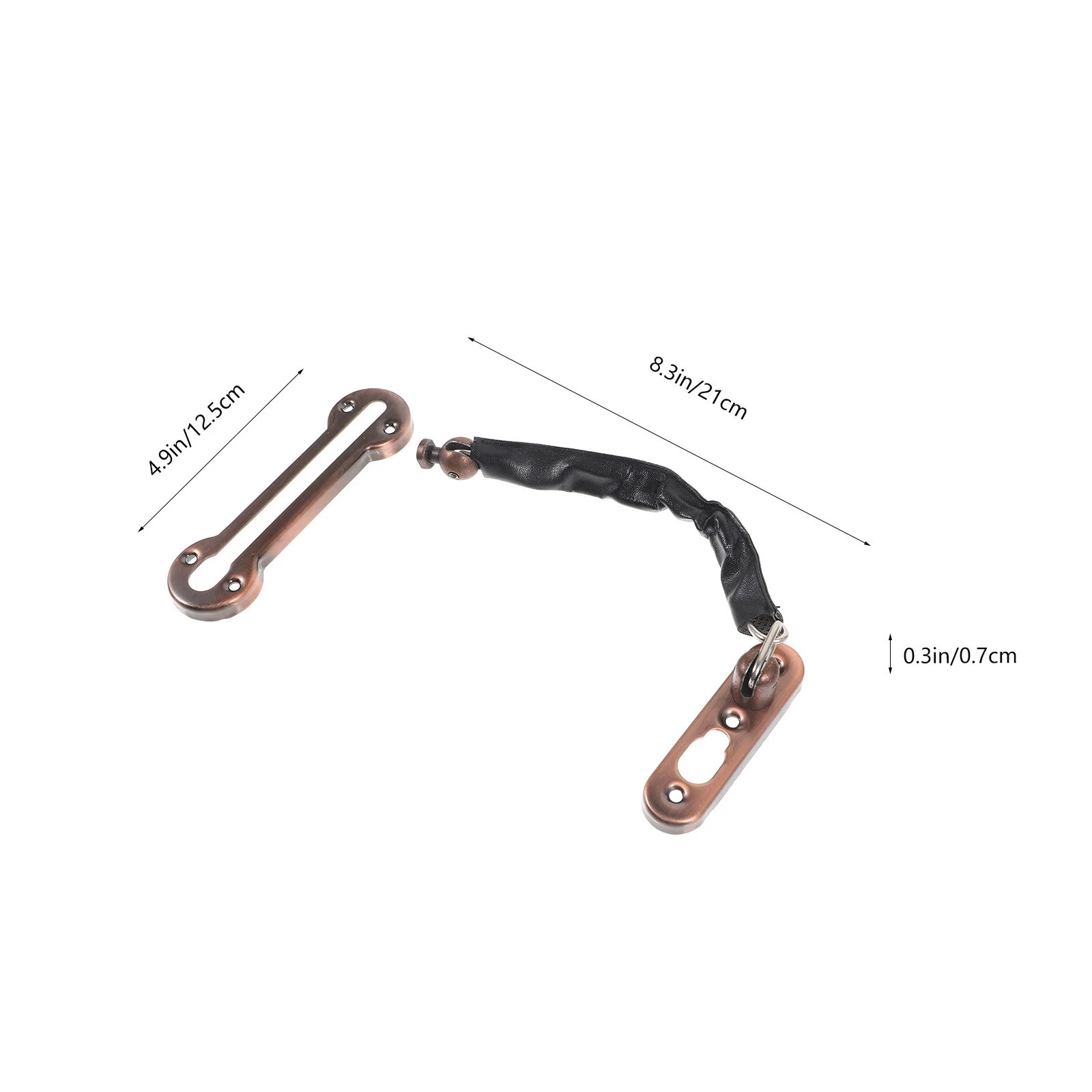 مزلاج داخلي من الفولاذ المقاوم للصدأ، قفل سلسلة أمان عالي التحمل، قفل باب أمان منزلي، تعزيز للباب الأمامي #5