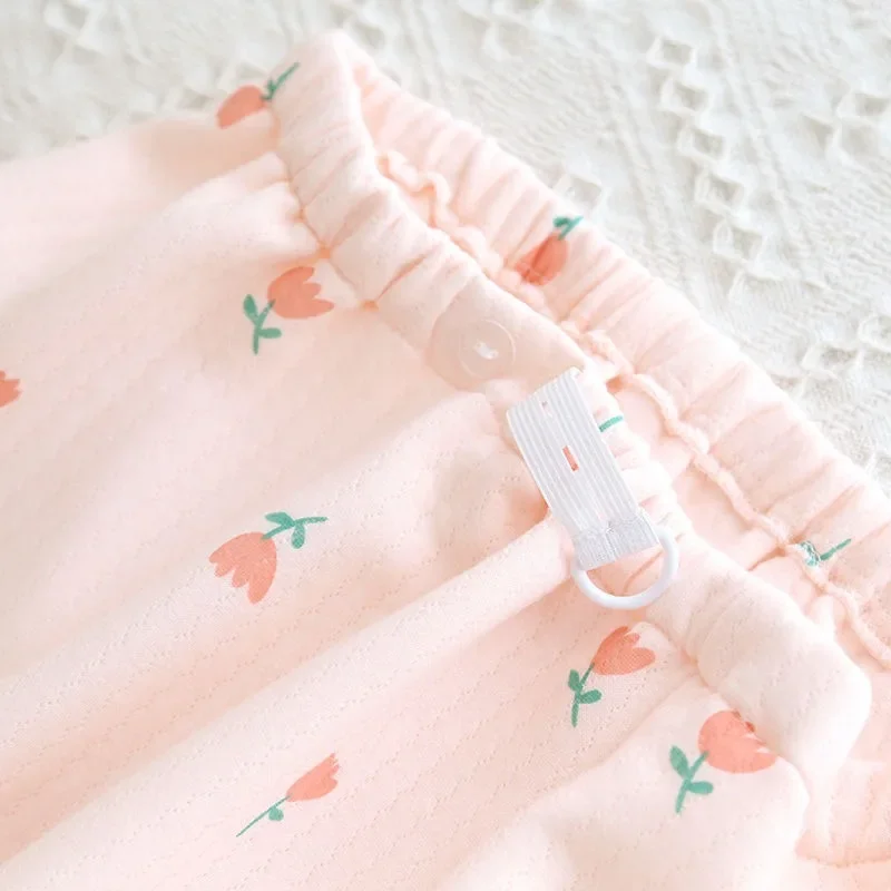 Women New Air Cotton Nursing Loungewear Pure Cotton Postpartum Lactation Winter Women's Pajamas Autumn Pregnancy Sleepwear Wear