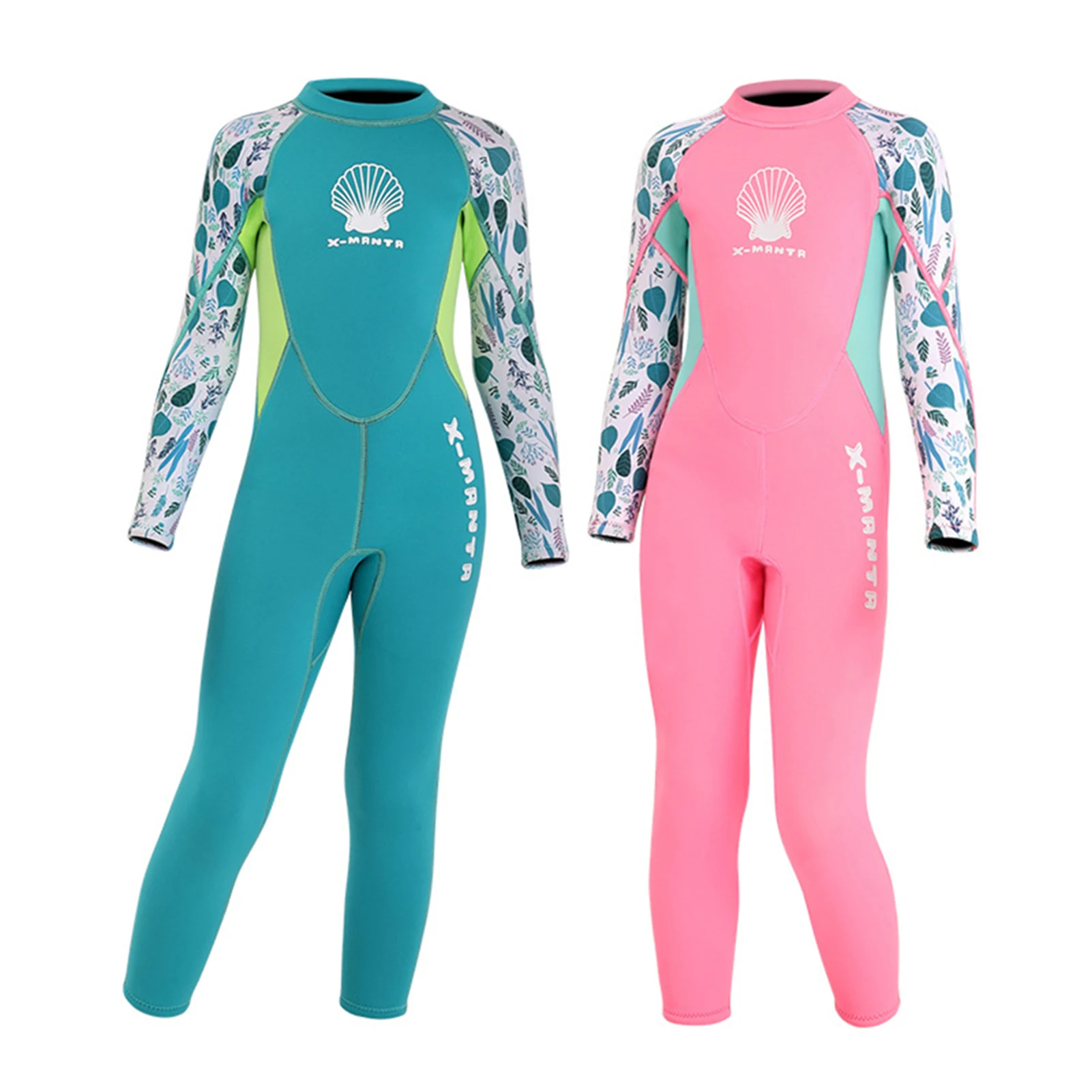 Kids Wet Suits WIth Long Sleeved 2.5mm Neoprene Keep Warm Swimsuit For Swimming