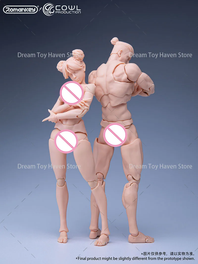 ‌ Romankey X COWL Originale Scala 1/12 Soldato Ragazza Anime ‌   Figura d'azione bambola articolata super flessibile da 6 pollici con corpo articolato