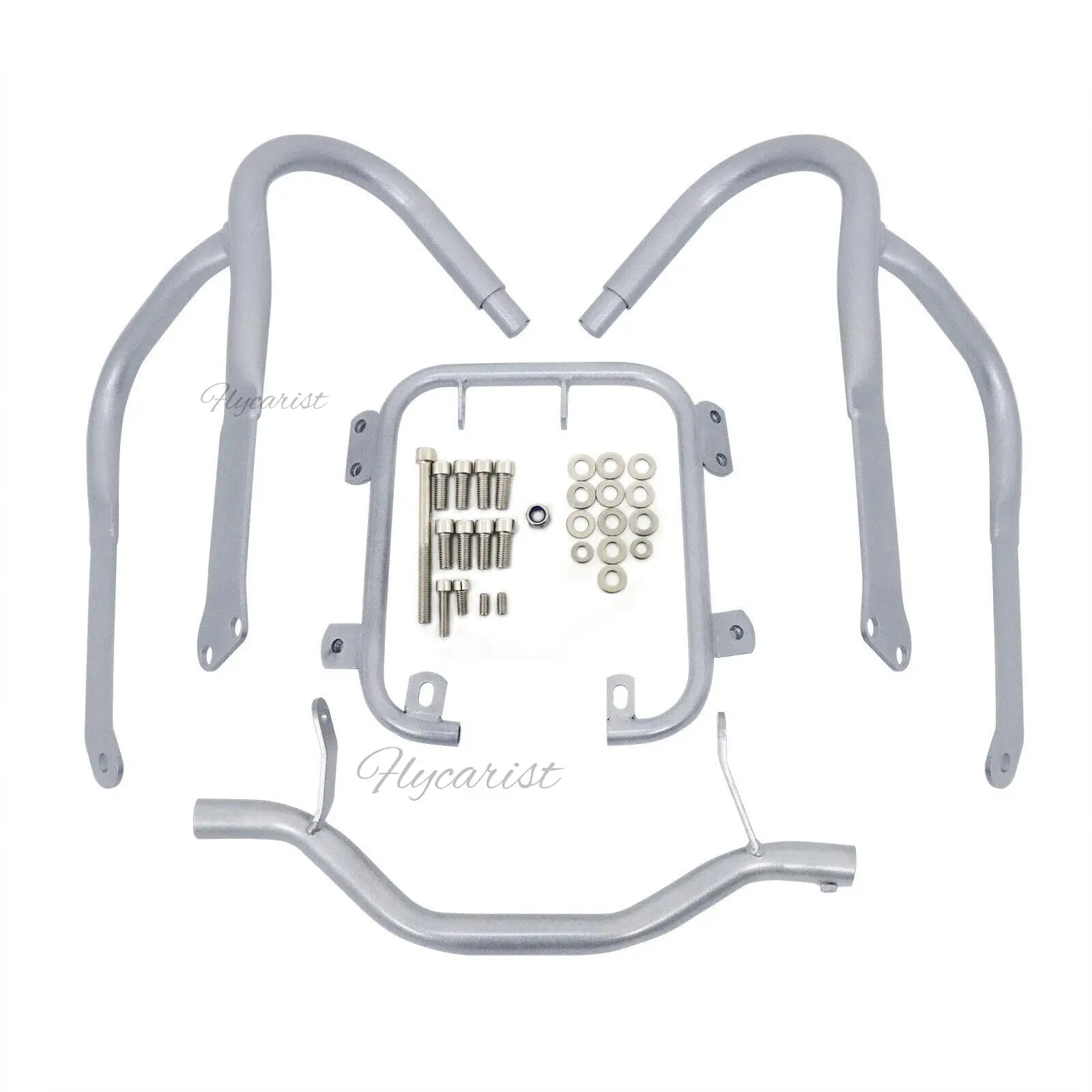 

Silver Front Engine Guard Highway Crash Bar Protector For BMW R1200RT 2005-2012 2013
