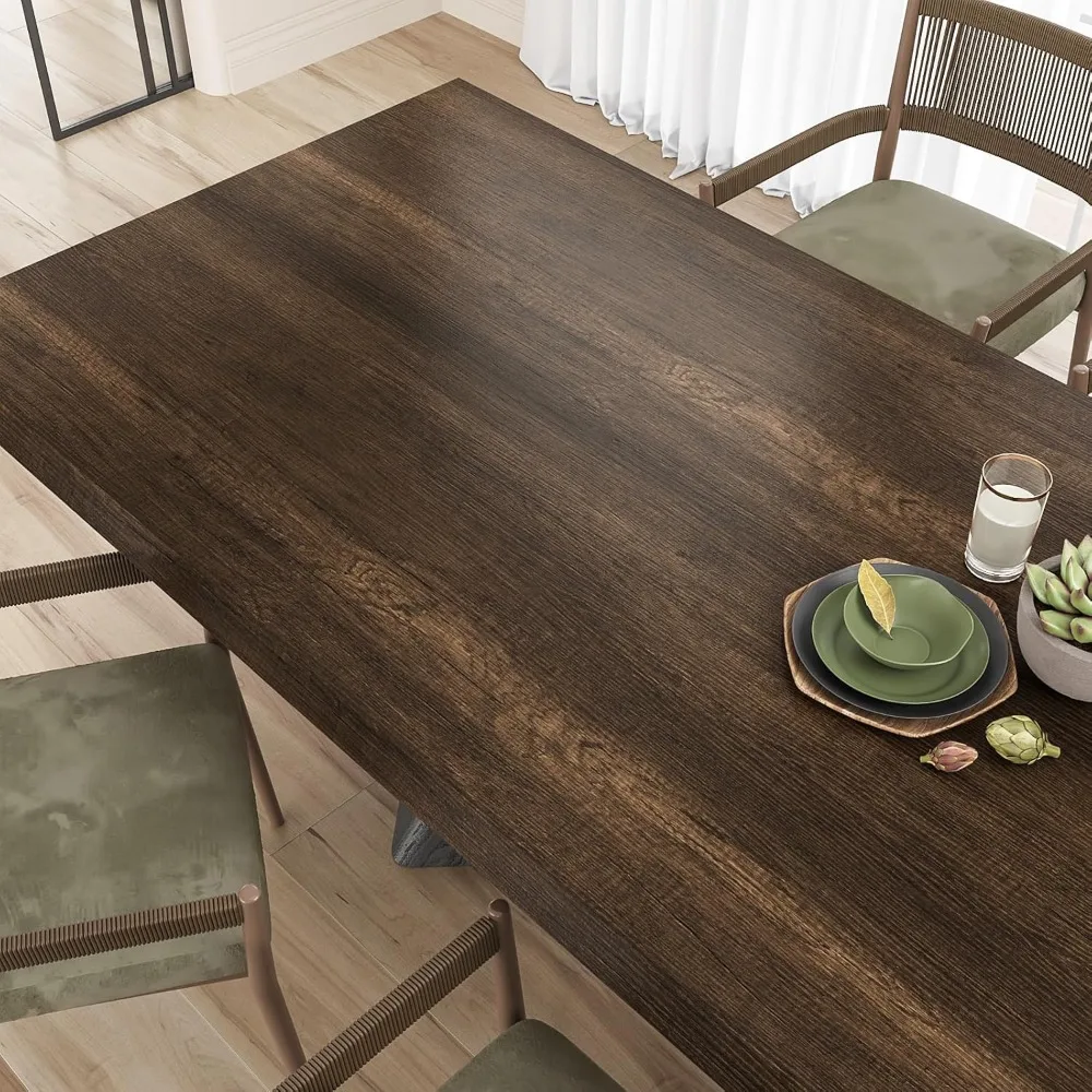 ورق اتصال خشبي عريض قابل للتقشير واللصق من خشب الجوز الداكن لأسطح الكونترتوب، ورق حائط ذاتي اللصق قابل للإزالة، مقاس 354 × 32 بوصة