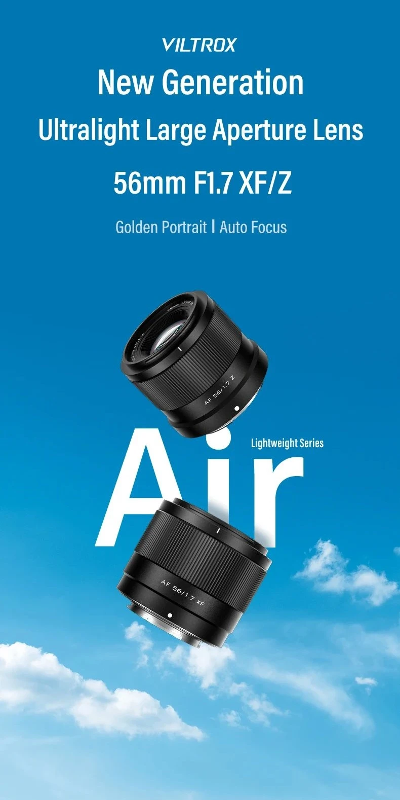 Viltrox 56mm F1.7 Autofokus APS-C Objektiv für Fuji X Nikon Z Sony E-Mount Spiegellose Kameras – Detail 1