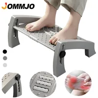 JOMMJO 1Pcs Foot Rest for Under Desk, Foot Stool -6 Height Adjustable with Massage Surface and Roller for Home Office, All Ages