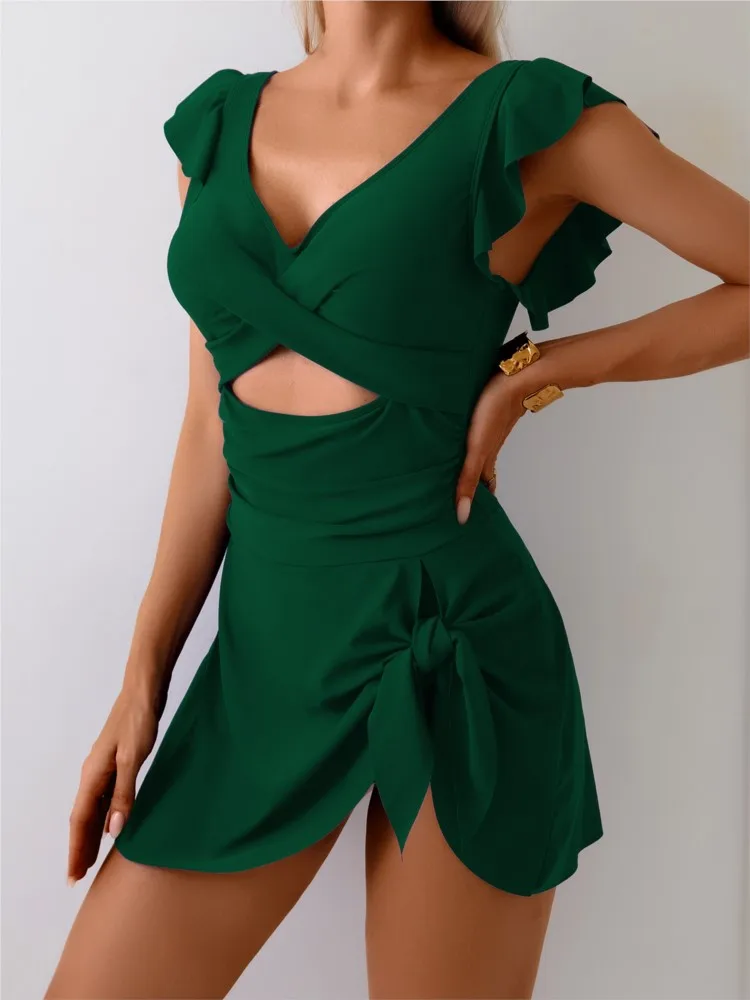 

2025 New High Waist Sexy Swimsuit Women Summer Bathing Suit Bikini Set Swimwear Women Beach Swimming Suit For Female