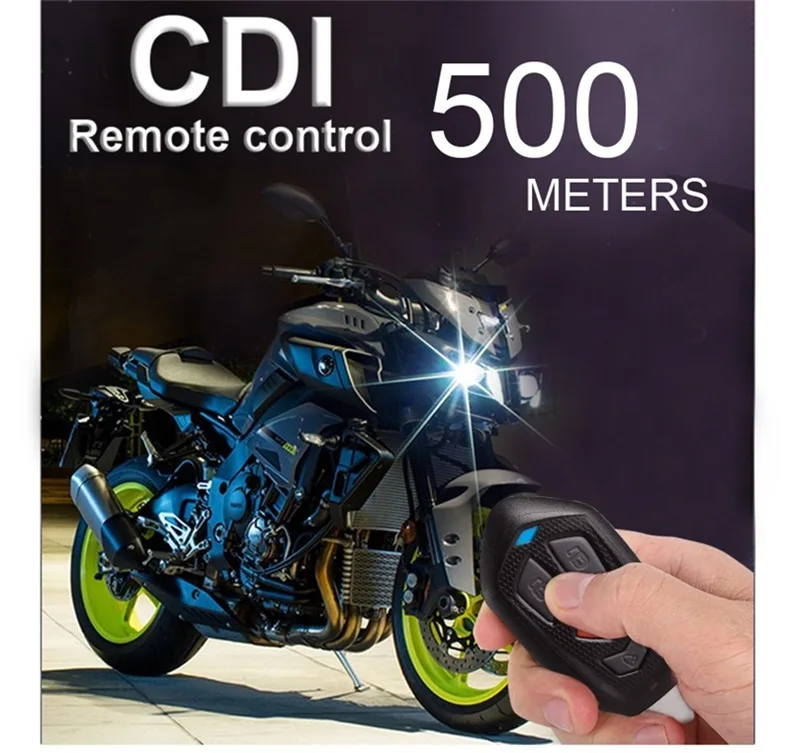 SPY Best Motorcycle Anti-Thief System High-volume Audible & Vibration Alarm  500Meters-Remote Start & Stop Engine Anti-hijacking