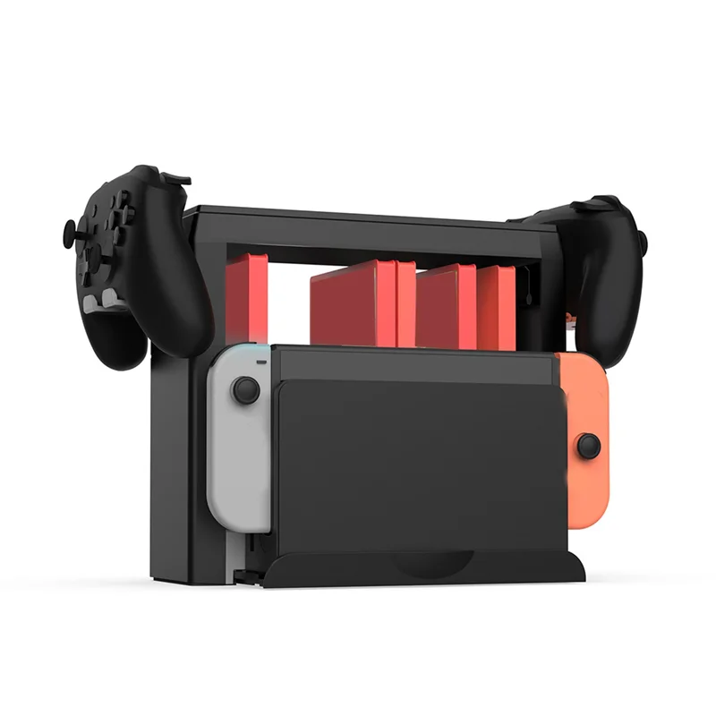GW-Game Console Storage Tower Dock Station For Switch 2, Multi-Level Controller Holder And Organize Rack
