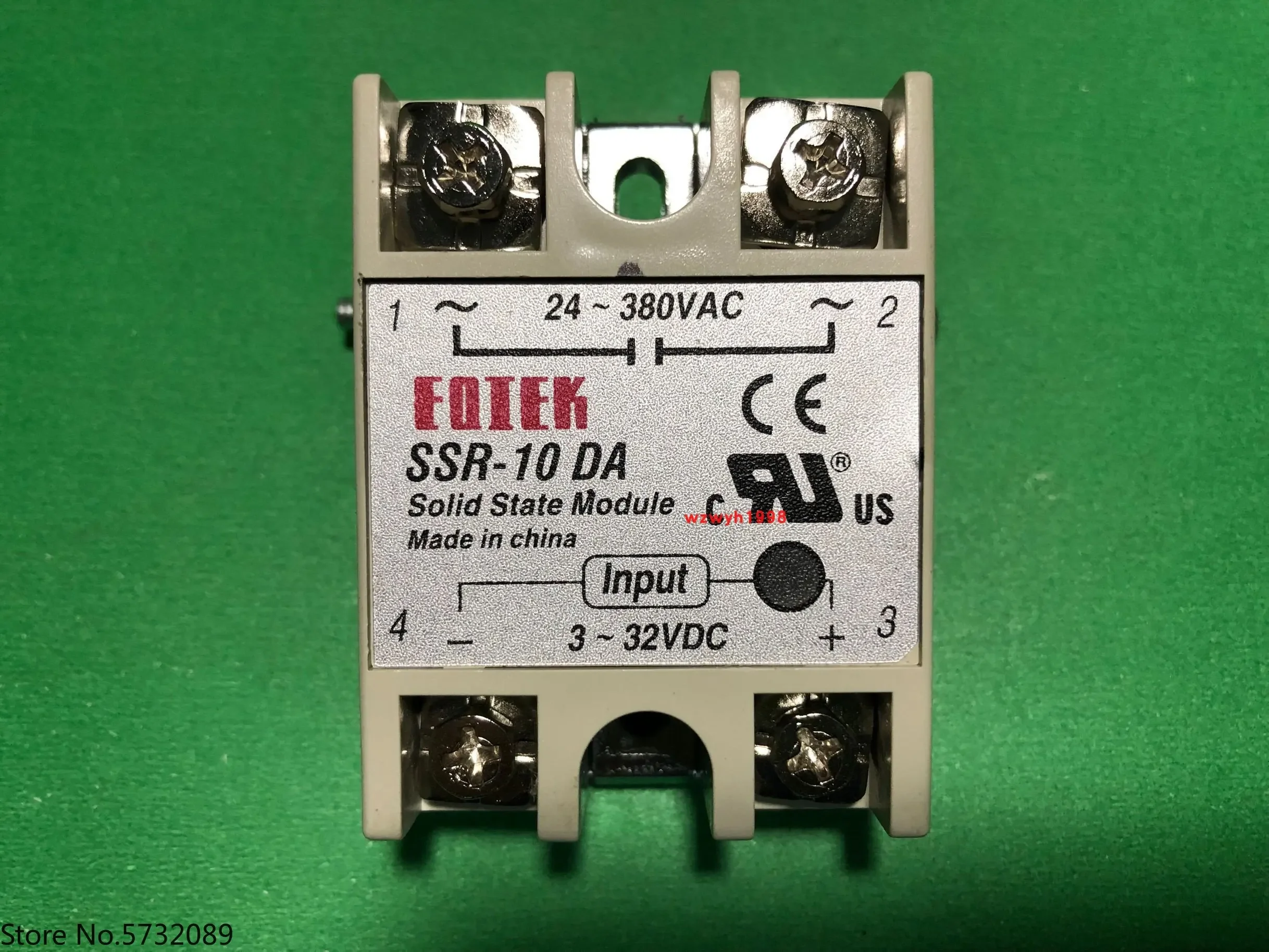 5PCS  SSR-40DA solid-state relay SSR-10DA SSR-25DA DC controlled AC SSR-60DA