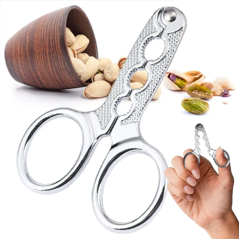 Heavy Duty Nut Cracker Plier Multi-Size Seed Sheller Scissor Melon, Walnut,Pistachios, Almonds Opener Kitchen Gadget Accessories