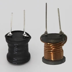 10*16mm 10x16mm PK1016 150UH 220UH 330UH 470UH 2P 2 Pin Plug-In H Copper Wire Inductance Choke DIP Radial Leaded Power Inductor