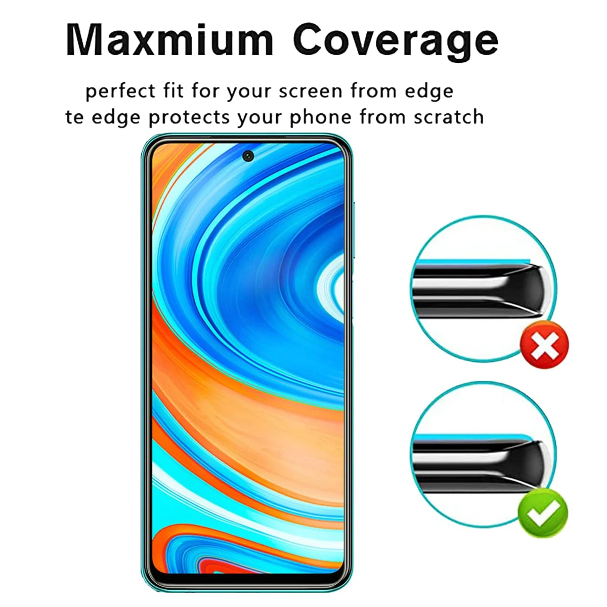 2/4Pcs 9H Gehärtetem Glas Für Xiaomi Redmi Hinweis 9 Pro Screen Protector Glas Film – Detail 3