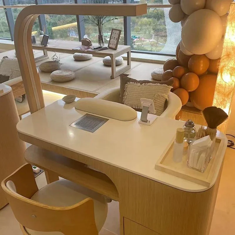 Trend 2026 Nails Salon Tables Professional Marble Nail Manicure Table Furniture Aesthetic Collector Manicure Tafel Designer