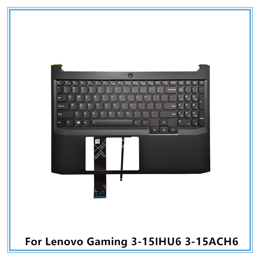 

Клавиатура с упором для рук для ноутбука и подсветкой, раскладка США/Великобритании/RU/SP для Lenovo Gaming 3-15IHU6 3-15ACH6, верхняя крышка ноутбука с клавиатурой SP