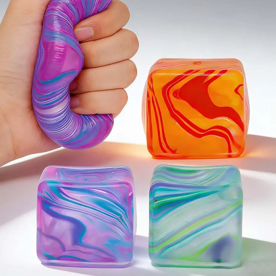 Hot Stress relieving flow pattern cube kneading, three-dimensional kneading venting toy slow rebound decompression