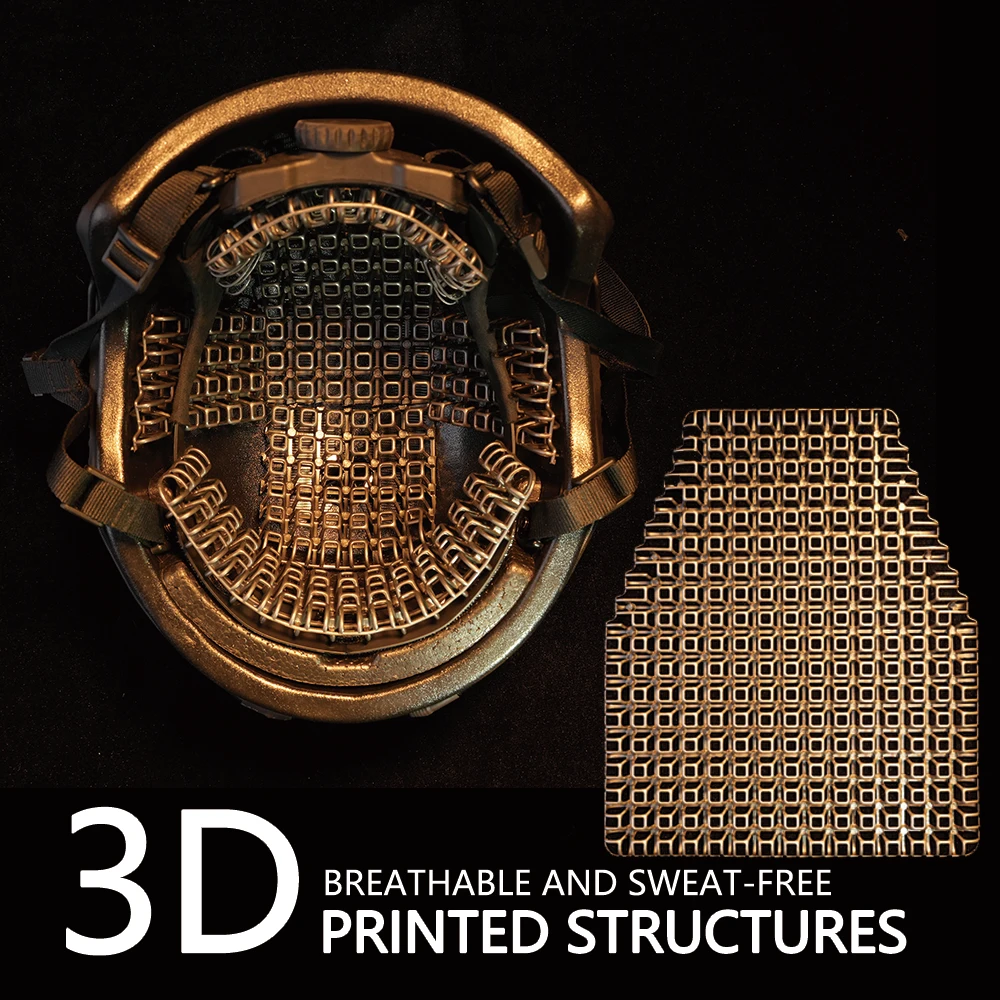 Casco Táctico con Forro de Estructura de Panal de Abeja Impreso en 3D, Almohadilla Transpirable, Accesorio para Casco, Airsoft, Caza, Aire Libre