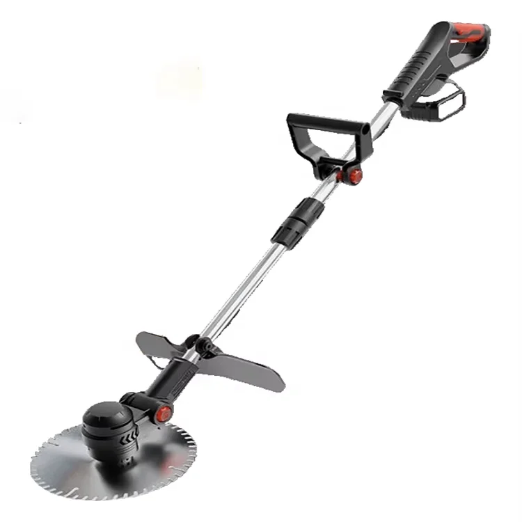 Electric Lawn Mower Rechargeable Lithium Battery Powered Electric Grass Trimmer Auto Grass Cutter