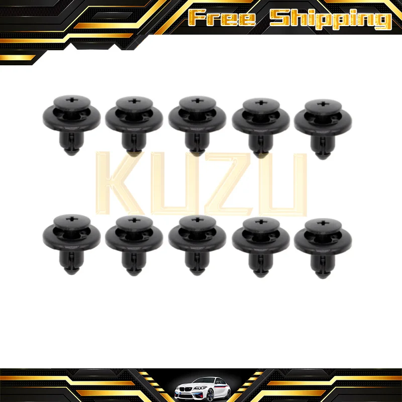 10PCS BC1D56145 Push-Type Bumper Fastener Rivet Retainers For Mazda Protege 1996-On